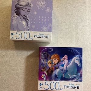 4 / $35 NEW Disney Frozen II 500 Piece Jigsaw Puzzles